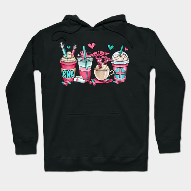 Pharmacy coffee cups Hoodie by Velvet Love Design 